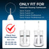 6 Pack Toothbrush Replacement Heads Compatible with WaterPik Sonic Fusion 2.0, FitMount Flossing Brush Head Fit for Water-Pic SF-01W SF-02W and 2....