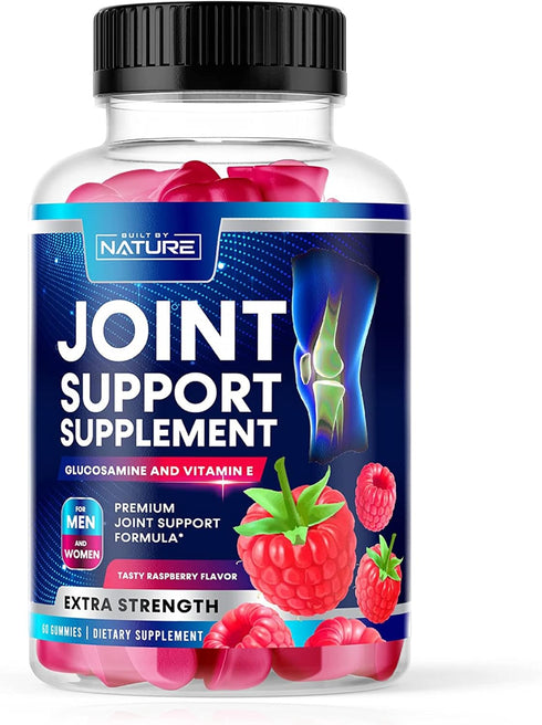 Joint Support Gummies - Advanced Glucosamine Gummy Supplement with Vitamin E, High Potency Antioxidant & Inflammatory Response, Comfort for Back, ...