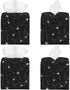 Leather Tissue Box Holder Spider Web Tissue Box Cover Square Waterproof Tissue Holder Organizer Modern Napkin Holder for Bedroom Dresser Night Sta...