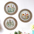 Magibeads 3 Sets Flower Leaf Water Soluble Embroidery Starter Kit Cross Stitch Patterns Crochet Kit with Embroidery Thread Fabric Instruction Knit...