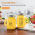 Yellow Salt and Pepper Shakers Set - Yellow Kitchen Decor and Accessories for Home Restaurants Wedding - Glass Salt and Pepper Set for Cooking Tab...