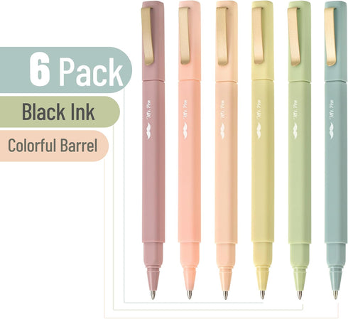 Mr. Pen- Aesthetic Pens, 6 Pack, Black Ink, Fast Dry, No Smear Bible Pens No Bleed Through, Fine Point Pen, Ballpoint Pens Ballpoint, Fine Tip Pen...