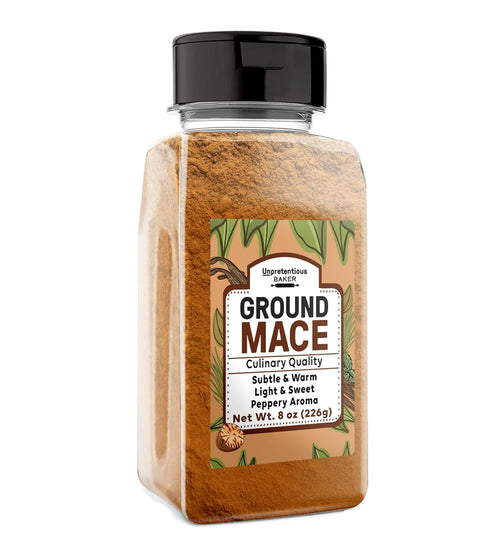 Unpretentious Ground Mace, 8 oz, Warm Spice, Curries & Desserts, Aromatic...