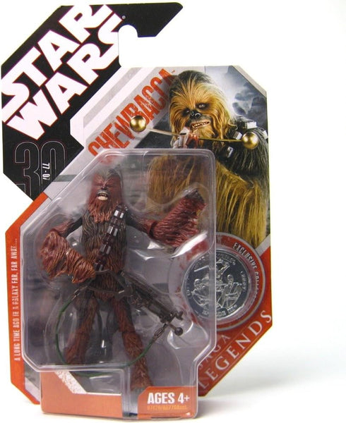 Star Wars Saga Legends Chewbacca Action Figure with Coin...