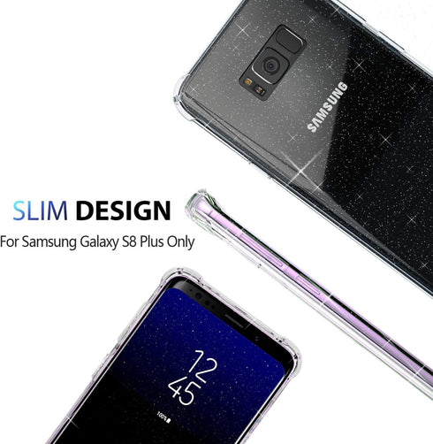 KIOMY Clear Case for Samsung Galaxy S8+ / S8 Plus, Shockproof Bumper Protective Cell Phone Back Cover with Airbags Corners, TPU Silicone Flexible ...