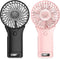 Mini Handheld Fan,4 Speed Adjustable Portable Battery Operated Fans,USB Rechargeable Desk Fan with Mirror,Max 20 Hrs Hand Fan For Travel Office Ou...