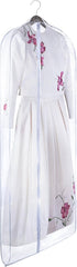 Handy Laundry Clear Vinyl Gown Bag - Protect Your Clothing While Traveling and Dust Free While Hanging in Your Closet. Ideal for Coats, Suits, Dre...