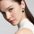 Lucky Clover Earrings Gold Dangle Hoop Earrings Black White Red Clover Earrings-Stud Jewelry Set for Women Trendy...