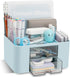 Desk Organizer with 2 Drawer, Multi-Functional Pencil Pen Holder for Desk, Desk Organizers and Storage with 5 Compartments, Desktop Organizer for ...