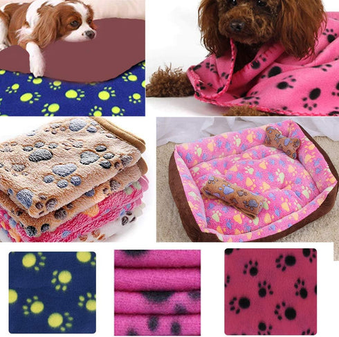 Pet Blanket for Cat & Dog Sleep Mat Bed Cover Soft Warm Blanket for Hamster Puppy and Other Animals (Small, Brown+ Pink)...