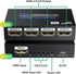 HDMI Splitter 1 in 4 Out 4K 30Hz, BolAAzuL HDMI Duplicator Adapter - 1 to 4 Output Simultaneously- for 4 Displays, Support Full HD 1080P 3D HDCP 1...