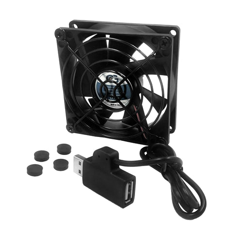 Coolerguys Single USB Fan for PlayStation, Xbox, Receivers, Roku (80mm)...