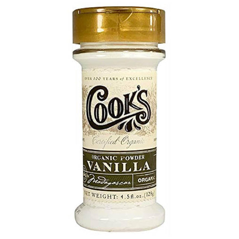 Cook's, Organic Vanilla Powder, World’s Finest Gourmet Fresh Premium Vanilla, 4.5 oz...