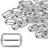ERKOON 30 Pieces Slide Buckle 1 inch Metal Triglide Slides Rectangle Adjustable Webbing Slider for Purse Making Bag Making Making DIY Accessories ...