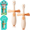 2PCS Infant-to-Toddler Training Toothbrush for 0-3 Years Old Baby Toothbrushes Cute Dinosaur Toddler Toothbrushes Baby's First Toothbrush...
