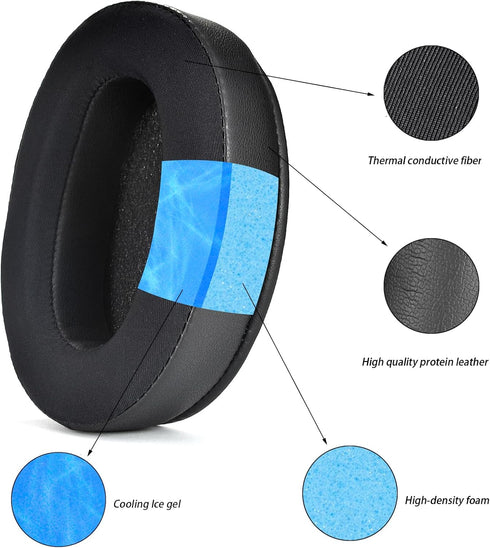 WH XB910N Earpads Cushions Replacement Compatible with Sony WH-XB910 XB910N Extra Bass Noise Cancelling Headphones,(NO fit WH-H910N Model) Ear Pad...