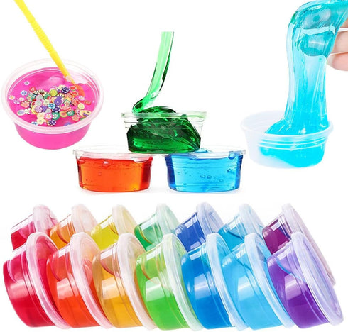 Augshy 40 Pack Small Slime Containers With Lids, Hawaiian Shaved Ice Mold Jello Shot Cups Condiment Containers Plastic Portion Cups with Lids for ...