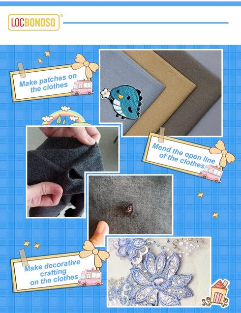 1 Min Fast Dry Sew Glue Liquid Quick Bonding Reinforcing Fabric Adhesives DIY Speedy Fix for Denim Cotton Flannel Clothes Tent Curtain Leather Sof...