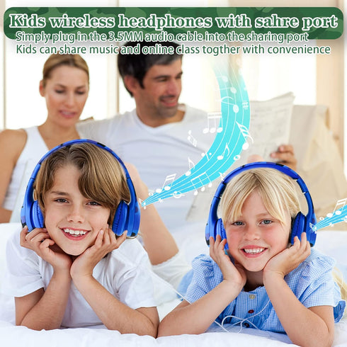 Toddler Headphones Wireless,Kids camo Bluetooth Headphones, 15 Hours Play time, 93db Foldable with Built-in Mic for Cell Phones TV Tablet Network ...