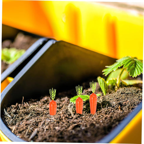 Mini Carrots for Crafts 25pcs, Landscape Mini Carrots Simulation Carrots Fake Carrot Artificial Vegetable Carrots Fake Carrots Easter Decorations ...