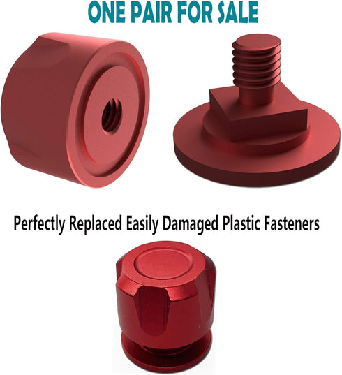 Welding Hood Pipeliner Helmet Fasteners-1Pair Aluminum Frosted Helmet Pipeliner Headgear Replacement Parts Accessories Screws Flip Hood, Anti-rust...