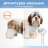 Pet Steam Brush for Shedding, Short & Long Hair Cat Grooming, Dog Steamy Self Cleaning Spray Brush with Release Button, Anti-Static Mist Hair Comb...