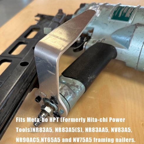 889661M Pneumatic Tool "L" Shaped Rafter Hook For NR83A5, NR83A5(S), NR83AA5, NV83A5, NR90AC5, NT65A5 and NV75A5 Framing Nailers (Aluminum)...
