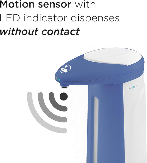 Touchless Soap, Hand Sanitizer Dispenser – Battery Operated Automatic Soap Dispenser with Dripless Design, Motion Sensor, Easy Clean (355 ml / 12 ...