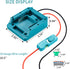 Upgraded 18V Battery Adapter for Makita 18V Battery Adapter All-in-one Design of The Fuse and Switch Power Tool Battery Converter Kit 14 Gauge wit...