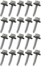 20pcs #10 x 1 Inch Metal Roofing Screws Galvanized Hex Head Sheet Metal Roof Screw for Corrugated Roofing...