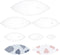 BENECREAT 6PCS Leaf Quilting Templates Set, 1" 2" 3" 4" 5" 6" Transparent Acrylic Quilting Rulers Templates 2.5mm Thick Stencils for Woodworking, ...