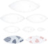 BENECREAT 6PCS Leaf Quilting Templates Set, 1" 2" 3" 4" 5" 6" Transparent Acrylic Quilting Rulers Templates 2.5mm Thick Stencils for Woodworking, ...