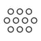 10 PCS Nitrile Rubber O Ring 13mm OD 8mm ID 2.5mm Width, Metric Buna-N NBR Sealing Gasket Plumbing, Gas, Automotive and Faucet Repair, Resist Oil ...