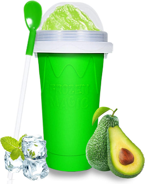 Slushy Cup, TIK TOK Slushie Maker Cup Frozen Magic Squeeze Cup, Ice Cream Maker Cup, Cool Stuff Trending Tiktok Items Homemade DIY Cool Gadgets wi...