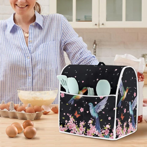 Kitchen Aid Mixer Cover, Food Processor Cover with Durable Hanlde and Storage Pocket, Dust Cover for Kitchen Stand Mixer or Coffee Maker Appliance...