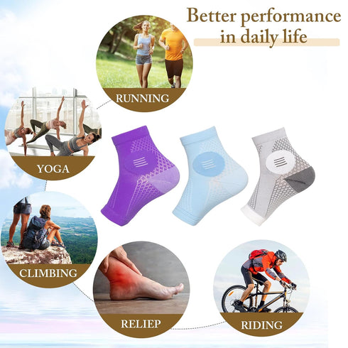 Neuropathy Socks - Neuropathy Pain Relief for Feet, Comprex Ankle Sleeves, Neuropathy Socks for Men and Women, Foot Sleeve Support Relief For Pain...