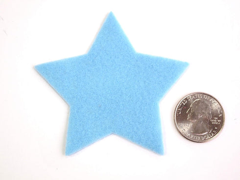Playfully Ever After 3 Inch 35pc Felt Stars (Light Blue)...