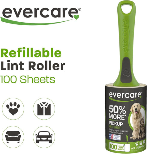 Evercare Pet Extreme Stick Plus 100 Sheet Lint Roller...