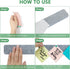 8 Packs Strips Felt Bulletin Board Bar with 50 Push Pins for Office Home,Self-Adhesive Felt Cork Board Bar Strips for Paste Notes, Photos, Schedul...