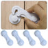 Cabinet Door Locks for Baby Proof and Child Safety, 4 Pack Cabinet Locks with Adhesive for Drawer Cupboards Fridge Closet and Pantry, Childproof D...