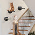 3 Pcs Cat Wall Shelves, Cat Wall Steps with Hemp Rope Covered, Cat Climbing Shelf Wall Mounted, Wooden Cat Stairs for Wall, Cat Wall Furniture for...