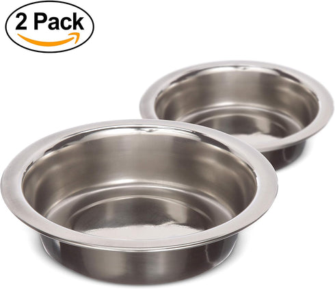 Neater Pet Brands Stainless Steel Dog and Cat Bowls (2 Pack) Neater Feeder Cat Deluxe or Cat Express Extra Replacement Bowl (Metal Food and Water ...