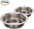 Neater Pet Brands Stainless Steel Dog and Cat Bowls (2 Pack) Neater Feeder Cat Deluxe or Cat Express Extra Replacement Bowl (Metal Food and Water ...