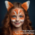 UCANBE Orange Face Body Paint Makeup Foundation, Professional Blendable Cream Greasepaint, Face Painting Kit for Adults Children Halloween Party, ...