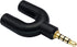 3.5mm Headphone Y Splitter Adapter Gold Plated 4 Pole 3.5mm Male to 3.5MM Headphone+Microphone (MIC) Female Plugs Audio Stereo Converter(2-Pack)...