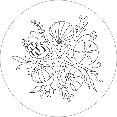 Nautical Embroidery Pattern Transfers (set of 10 hoop designs!)...