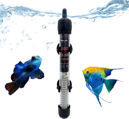 Fish Tank Aquarium Heater - Adjustable Temperature Submersible Thermostat Heater,25W/50W/100W/150W/200W/300W...