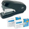 Rapesco 1688 ECO Less Effort Flat Clinch Stapler with 2000 Type 24 High Capacity 1/4" Staples, 35 Sheet Capacity, Black...