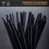 300 Cocktail Bar Straws for Drinks - Coffee Stirrers Plastic - Drink Stirrers - Short Coffee Stir Straws - Black Mini Bar Cocktail Straws...