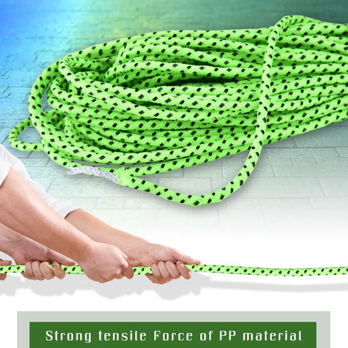 Tent Rope, Outdoor Camping High Strength Polyester Reflective Tent Guyline Rope Guy Line Cord Camping Tents and Accessories...